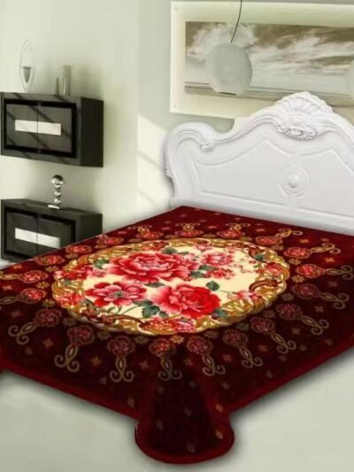 Regal Red Velvet Plush Blanket