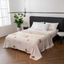 Pale Cream Sweet Treat Lightweight Fleece Throw