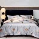 Cool Grey Donut Pattern Microfiber Throw/Duvet Cover